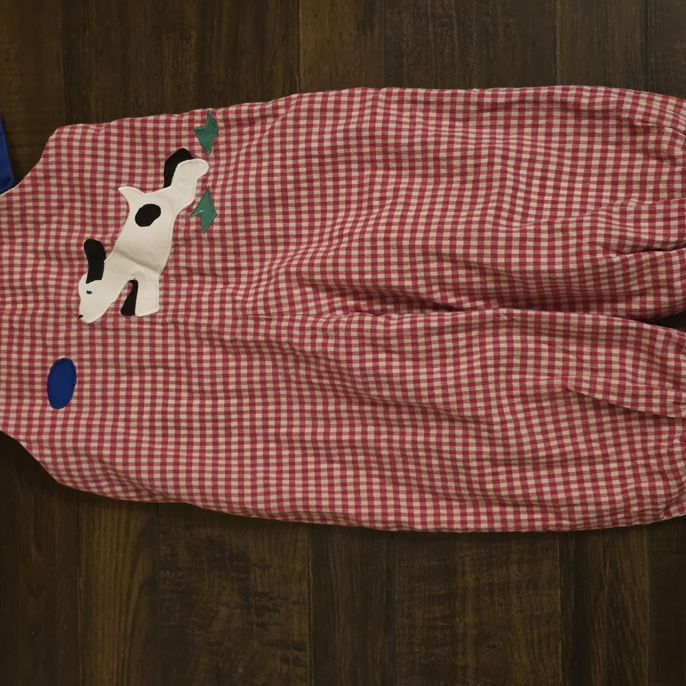 Mulberry Red Gingham Kids One Piece